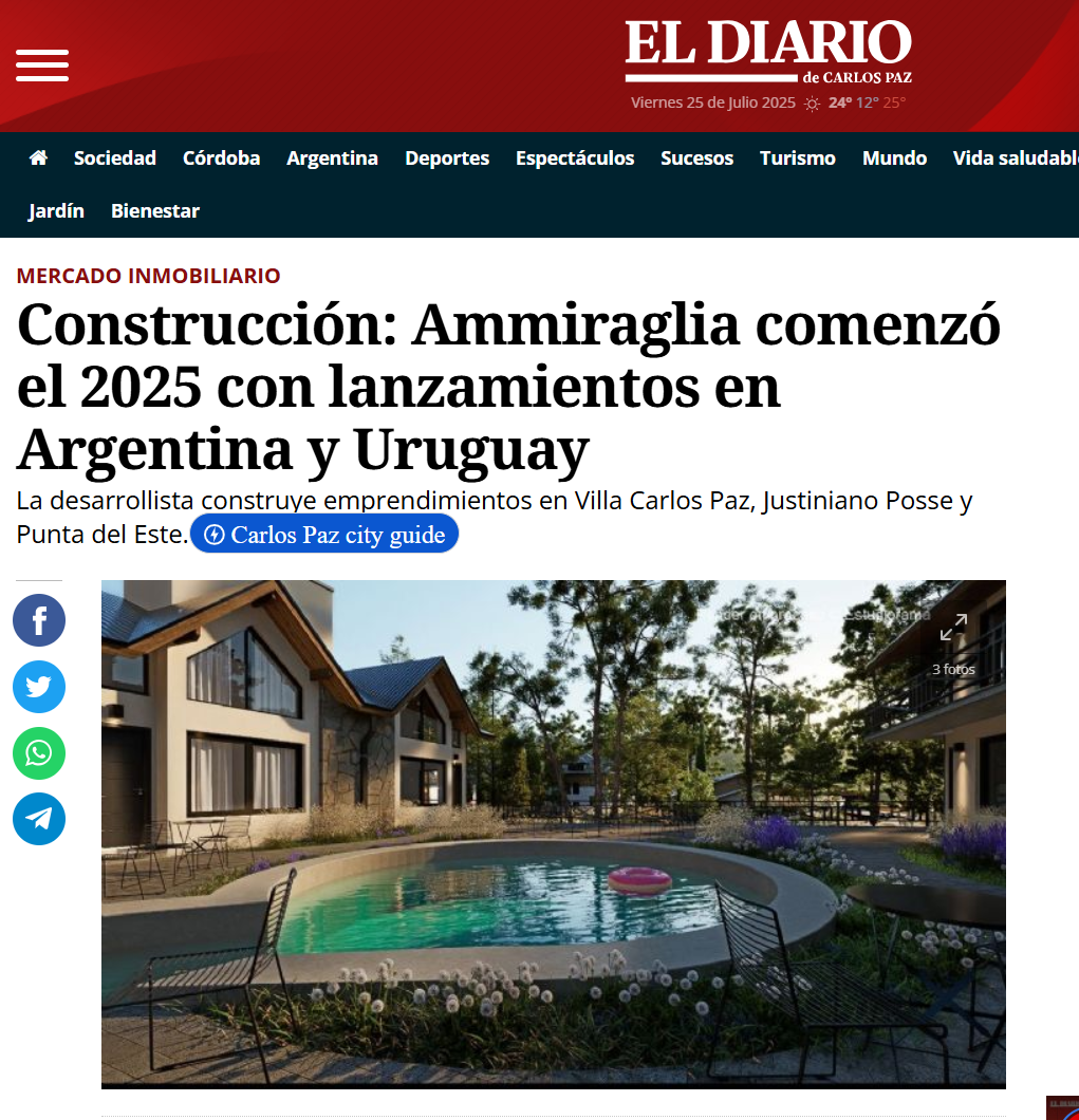 El Diario de Carlos Paz Abril 25