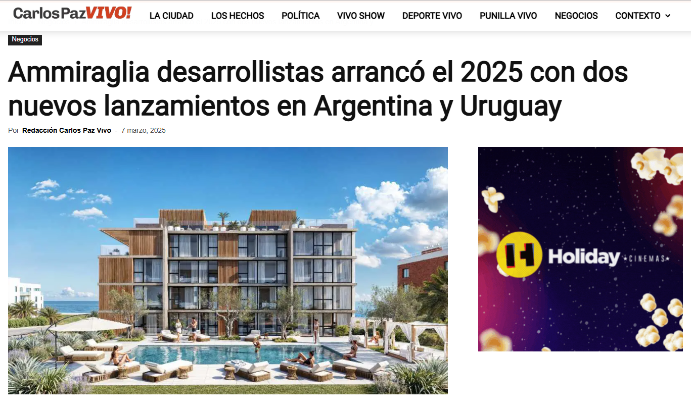 Nota Carlos Paz Vivo Marzo 2025